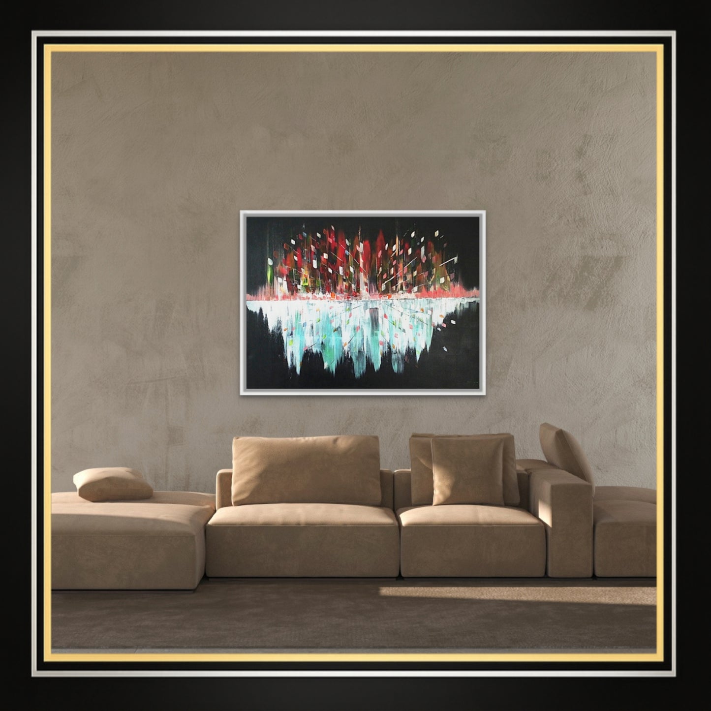 Original Art Acrylic Painting “Midnight Pulse” Dimensions [90cm x 120cm]