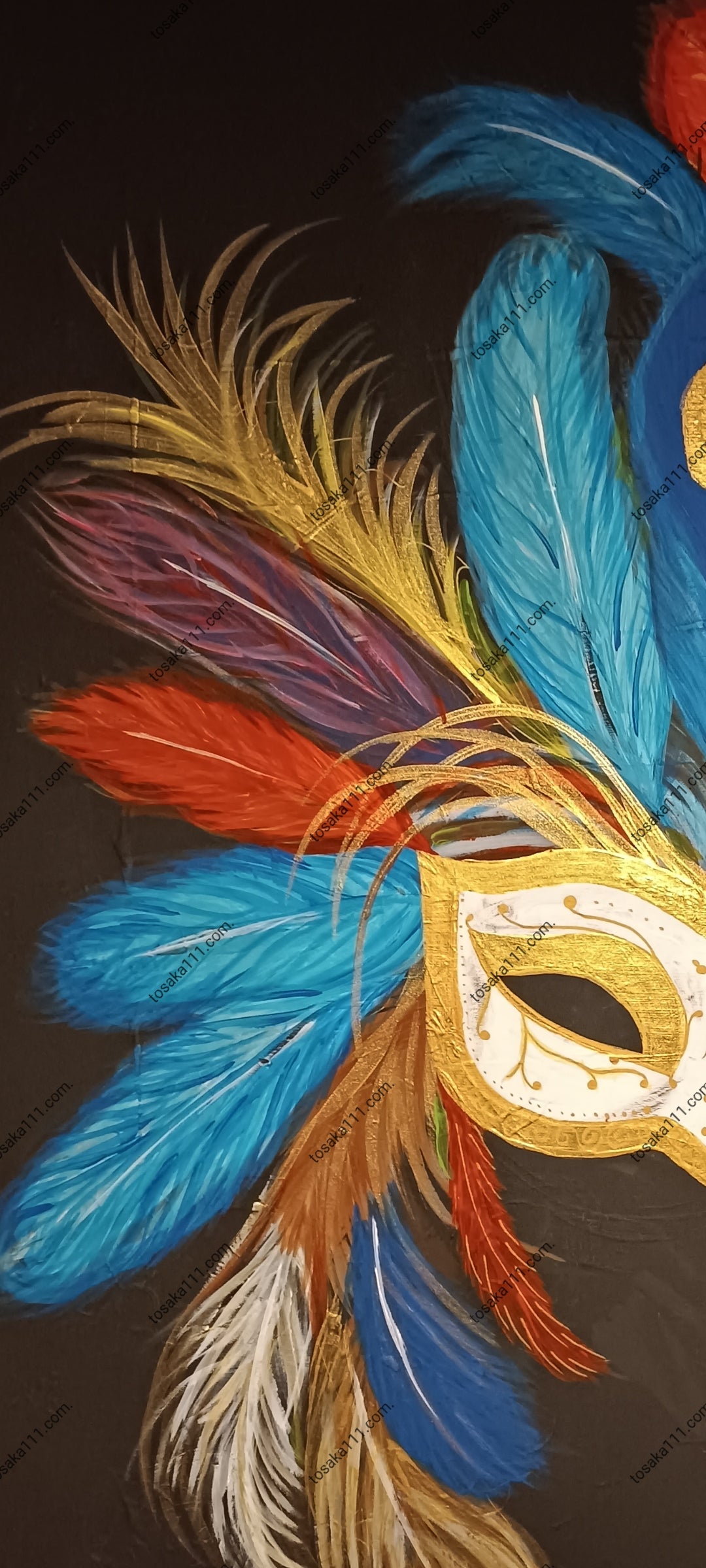 First Mask, Collection "Venetian Mask" Acrylic Paint FREE SHIPPING