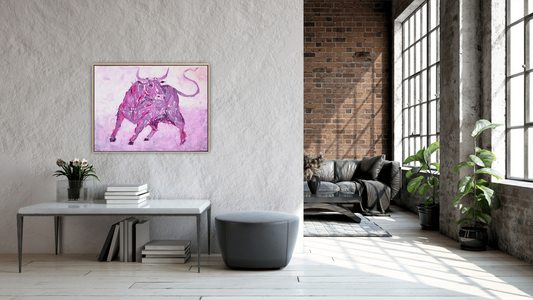 Medium Size Original Printed Art On Canvas "Storm Within" 90cm x 60cm