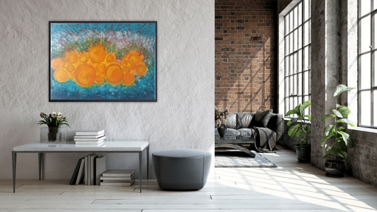 Original Size / Original Printed Art on Canvas – "Echoes Of The Sun" (90 × 120 cm)